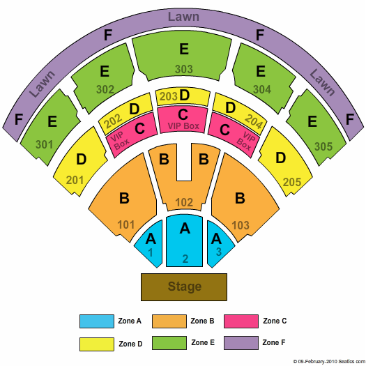 Jiffy Lube Live End Stage Zone Seating Chart